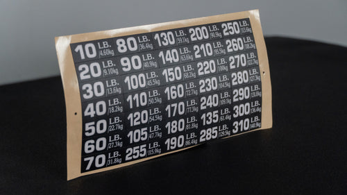 Laminated Weight Stack Stickers